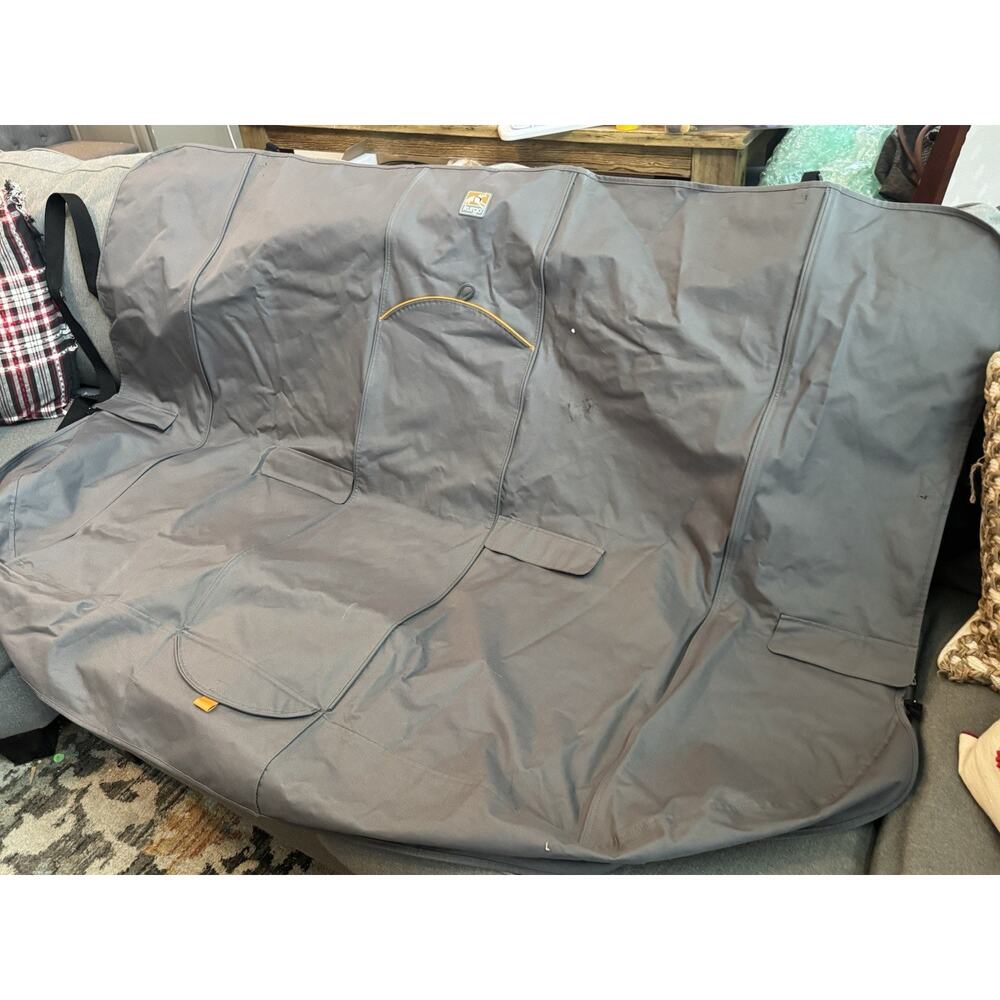Kurgo 63” Extended Bench Seat Cover Heather Gray Waterproof Dog Car Protector - Picture 2 of 10